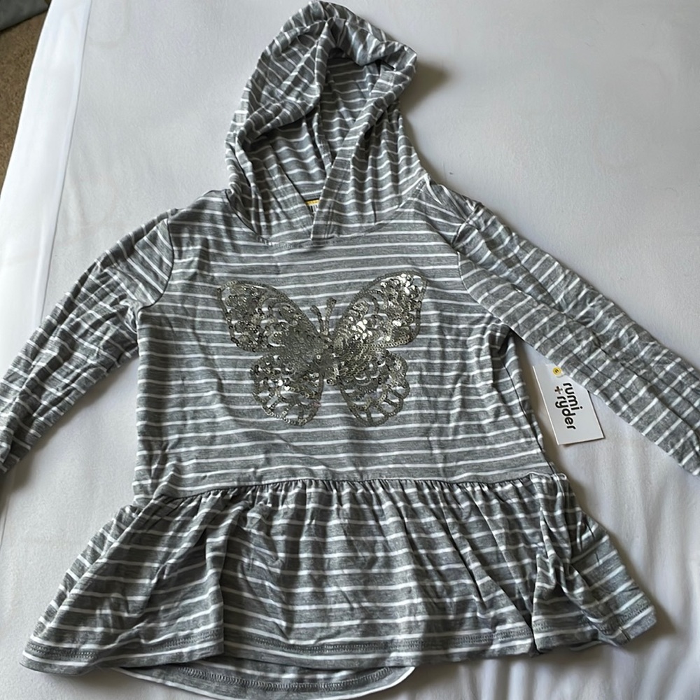 Hooded butterfly tunic